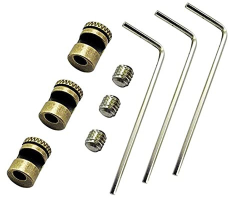 3 Set Thumb Stud Button Solid Screw Wrench Button Brass Stud Multitool for Buck 110