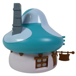 OPO 10 - Das halbe Haus der Schlümpfe grün (türkis) + Aufkleber - Kollektion Deagostini - Höhe 15 cm - Zum Dekorieren mit den mitgelieferten Aufklebern - grün D - DMS7
