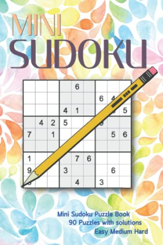 Mini Sudoku Puzzle Book: Small Size Sudoku Books For Adults : Keep Yourself Entertained For Hours with Sudoko Puzzle Books For Adults : Soduku book ... : Pocket Sudoku Easy To Hard : Puzzleadults