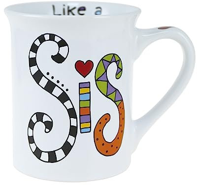 Enesco Our Name Is Mud Cuppa Doodles Like A Sis Tasse, 11,4 cm