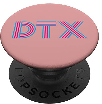 DTX Dallas TX Lineares Retro-Design PopSockets mit austauschbarem PopGrip