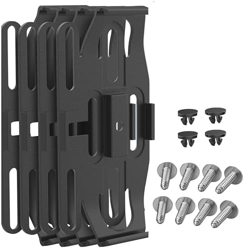 PLEXICLICK® ORIGINAL License Plate Holder for Cars - Frameless Invisible - Black - Universal Number Plate Holder - For UK 3mm Frames
