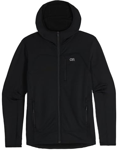Outdoor Research Herren Vigor Grid Fleece Full Zip Hoodie Schwarz, Schwarz, X-Large