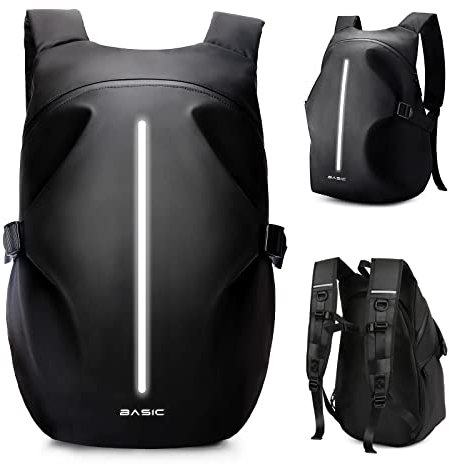 Sacs à Dos de Moto pour Homme, Sac à Dos étanche, Accessoires de Moto, Sacs pour Ordinateur Portable, Sacs de Voyage, Sacs d'école,Noir Grand