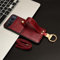 BaiFu Custodia per Motorola RAZR 40 con Anello, Supporto Case con Cordino, Copertura per Telefono Cellulare con Cinturino, Pelle PU Cover per Motorola RAZR 40-Rosso