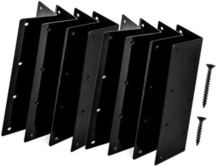 Baoblaze Raised Garden Bed Corner Brackets Raised Bed Corner Brackets Metal for Flower Sturdy Raised Bed Corners Connector Accessories, 8 Piece