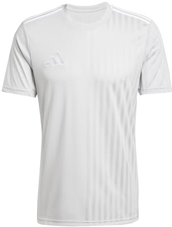 adidas Men's Campeon25 Jersey Shirt, Team Light Grey/White, L