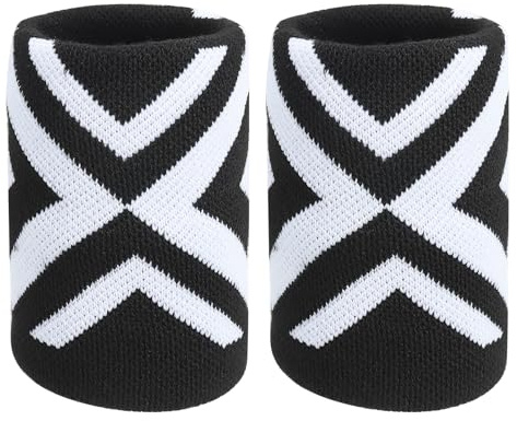 PATIKIL Sport Schweißband Handgelenk Schweißbänder Stück Wristband Basketball Armband Atmungsaktive Handgelenkbänder Saugfähiges Schweissband für Basketball