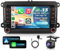 2G&64G 7 Autoradio Für VW Golf 5 6 VW Polo T5 Passat Touran Seat mit Carplay Android Auto,Android 15,Touchscreen Bluetooth RDS/FM Radio,WiFi Navi/AHD Rückfahrkamera/CANBUS