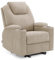 M MCombo Elektrisch Relaxsessel Massagesessel Fernsehsessel Liegefunktion Vibration Heizung 7061 neues Modell (Beige-Stoff)