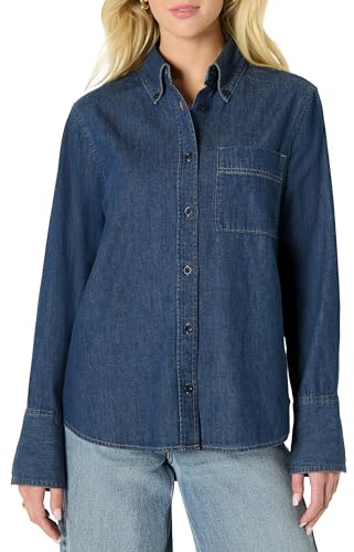 Amazon Essentials Camisa Vaquera con Botones Extragrande Mujer