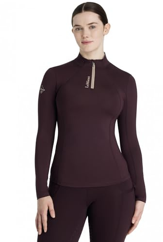 LeMieux Classique Womens Long Sleeve Base Layer - Damson - UK18