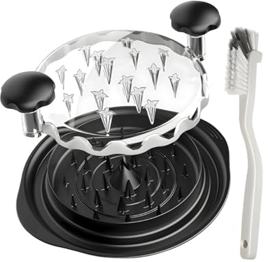 LUDHEP Chicken Shredder with Lid, Zerkleinerer Schredder Werkzeug Twist Mit Bürste, Rutschfest, Zeitsparend, for Chicken, Pork, Beef, Vegetables, für Fitness & leichte Küche, Lebensmittelzubereitung