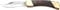 Schrade 0 LB7 Taschenmesser, Holzschalen, Messingbacken, Lederetui
