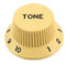 Allparts® »PK-0153-028 TONE KNOBS FOR STRATOCASTER®« Tone Knöpfe für USA Split-Shaft Potentiometer - 2 Stück - Farbe: Cream