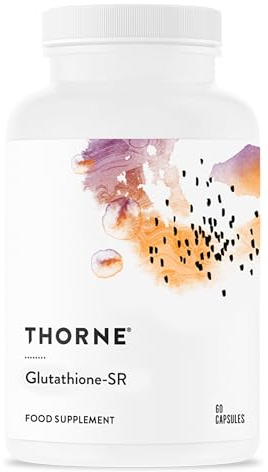 Thorne Glutathion-SR - Nahrungsergänzungsmittel mit verzögerter Wirkstofffreisetzung und Antioxidantien zur Unterstützung der Gesundheit von Leber, Gehirn, Herz, Lunge und Augen - 60 Kapseln