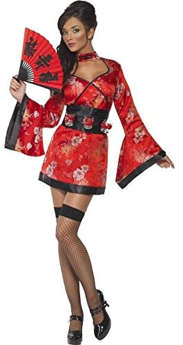 Smiffys Costume geisha vodka, robe et ceinture avec porte-verres à vodka