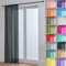 John Aird Lucy Woven Voile Slot Top Curtain Panels (Black, 58 Wide x 90 Drop)