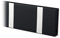 LoCa Garderobe Knax 10 schwarz (Haken klappbar Alu) Garderoben-Leiste Kleiderhaken Flur modern Garderobenpaneel