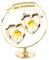 Crystocraft - 50th Golden Wedding Anniversary Gold Ring with Hearts SP250 by CRYSTOCRAFT