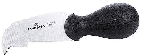 getgastro Cuchillo de Queso parmesano con Forma de Hoz para Cortar y vaciar el Aperitivo de Queso, Pulido Mate, Calidad Extra Pesada, Longitud: 16 cm