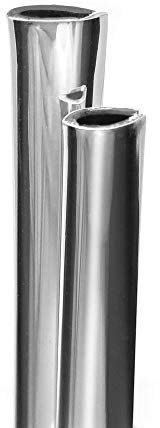 4R Quattroerre.it - 12128 - Profili Salvaporta Paracolpi per Auto, Cromo, 2 Pezzi, 85 cm