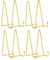 HCHLQLZ (4 Stück Gold Metall Tellerständer Tellerhalter Eisen Staffelei Display Ständer für Schüssel Teller Kunst Foto Bilderrahmen-Höhe 15,2 cm