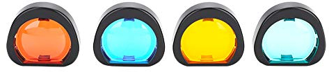 Bunte Linsenfilter für Instax Mini 90 Sofortbildkamera, 4 Stück (Orange/Blau/Rot/Grün)