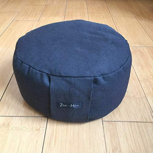 Zen Man 2 Stück Yoga Kissen Bezüge Meditationskissen Sitzkissen ohne Füllung 30X18cm Kissenbezug aus 50% Baumwolle.