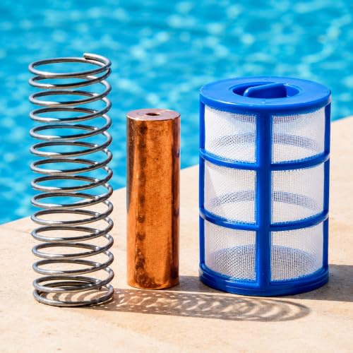 XtremepowerUS 90120 System Reduce el Cloro y Algas purificador de Piscina ionizador Solar, Azul... (ionizador Solar de Cobre)