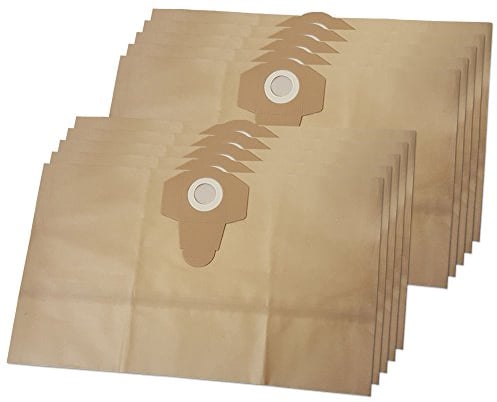 MohMus 10 Sacs Aspirateur pour Parkside PNTS 1500 A1, PNTS 1500 B1, PNTS 1500 B3 Wet & Dry, 1500 B2