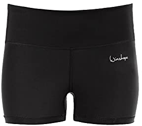 WINSHAPE Damen Functional Power Shape Hot Pants Ael502 Mit Anti-rutsch-effekt Shorts, Schwarz, L EU