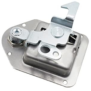 Baceyong Plata cerradura de puerta de acero inoxidable con 2 llaves para caja de herramientas armario caja de herramientas armario de distribución de energía camión remolque