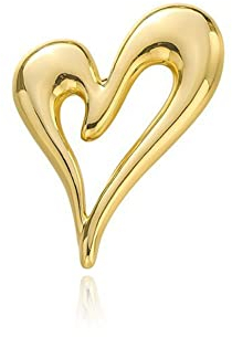 MAYIYAHO Couleur Or métal Coeur Broche Broches Costume Collor écharpe Boucle Badge Corsage Simple Bijoux Cadeaux pour Femmes Accessoires