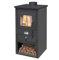Decor Space Stufa a legna Athena in acciaio verniciato caminetto Made in Italy (13 Kw)