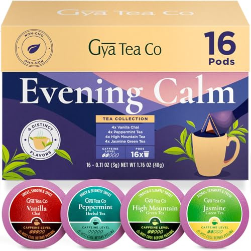 Evening Calm Tea Pod Gift Set (16 Count) - 4 Flavors Assorted Variety Pack