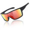 TJUTR Fahrrad-Sportbrille mit gebogenen Gläsern Herren - Unpolarisierteen brille für MTB, Bike, Sport Sonnenbrille, Radbrille, Laufbrille, Joggen UV-Schutz
