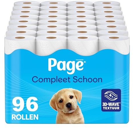 Page Toilettenpapier - Komplett Sauber - 96 Rollen - mit einem Hauch von Baumwolle - Vorteilspack