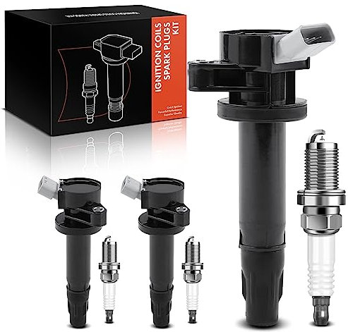 Frankberg 3x Zündspule+3x Zündkerze Kompatibel mit C1 PM PN 1.0L 2005-2014 Aygo KGB1 WNB1 1.0L 2005-2014 Yaris KSP13 NCP13 1.0L 2010-Heute Replace# 19500B2040