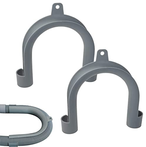 Xistuoz 2 Stück Haltebogen Einhängebogen für Ablaufschlauch Waschmaschine Geschirrspüler