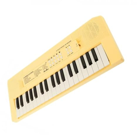electronic keyboard for beginners 37 Keys Electronic Keyboard Piano Digital Music Key Board With Microphone Musical Enlightenment Yellow And Green (Color : Yellow)