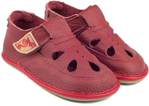 Magical Shoes Chaussures pieds nus pour enfants - Chaussures souples pour apprendre à marcher - Sandales fermées - Chaussures d'éveil - Chaussures minimales - Printemps - Été - Fermeture Velcro,