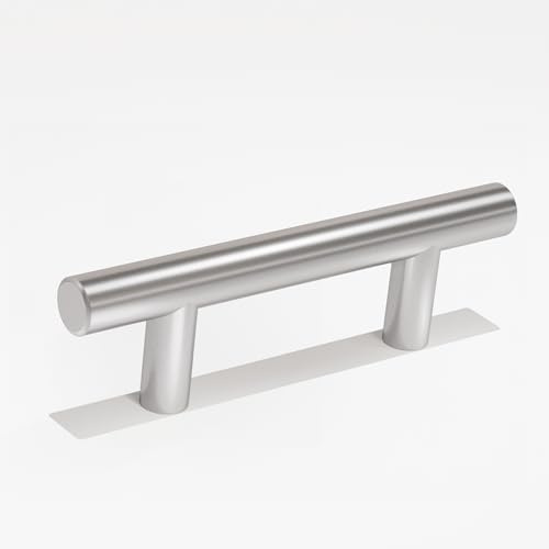 woplus Schrank Schublade Türgriff Ø: 12 mm Schrankgriff Modern Küchenschrank Kleiderschrank Zieht Griffe Inkl. Schrauben Bohrlochabstand 65mm Edelstahl (1 Stück)