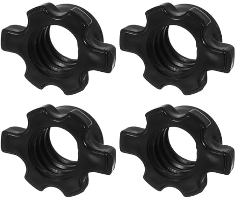 QUARKZMAN Hantelstange Mutter Hantelstangen Schraube, cm Spin-Lock Kragen Schraube Sechskant Fixiernüsse für Gewichtstraining Fitnessübungen, Sets