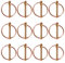 YIXISI 12 Pezzi 4.5mm Lynch Pin, Sicurezza Rotondi Perni di Fissaggio, Coppiglie ad Anello Perni, Coppiglie Spine a Scatto, per Barca, Rimorchio, Trattore, Carrello, Falciatrici