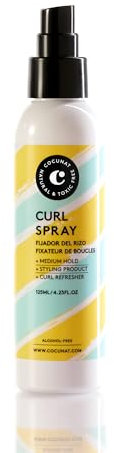 COCUNAT - Curl Spray - Lockenfixierung - mittlerer Halt ohne Lockenfrizz - flexible Locken - Curly-Methode - silikon- und alkoholfrei - Curly Girl Methode - 125 ml