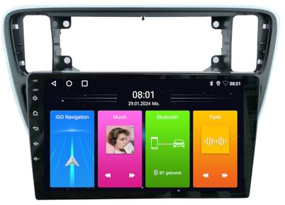 9 Zoll GPS Navi Navigationsgerät für Auto PKW LKW mit Europa UK 52 Offline Karten,Wireless Carplay & Android Auto Autoradio 2GB+32GB(Modell B)