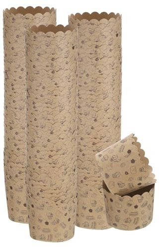 sourcing map 150 pirottini di carta da forno da 170 ml, colore marrone, per muffin, cupcake, cupcake, usa e getta, per matrimoni, compleanni, lauree, piccole torte