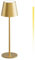 K-Bright LED Dimmbare Akku Tischlampe Kabellose, Wiederaufladbar 3000K/4000K/6000K Drei Farbtemperaturen Tischleuchte mit USB-C, IP54 Wasserdichte, Gold