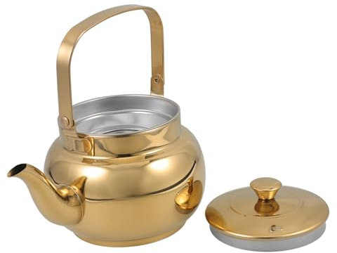Cabilock Teiera In Acciaio Inox Teiere Bollitore Fornello A Induzione Campeggio Brocca Di Acqua Piano Cottura A Induzione Tea Maker Fornitura Di Tè Macchina Per La Produzione Di Tè